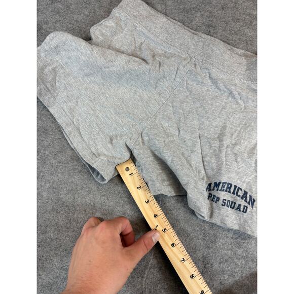 Vintage SO American Pep Squad Sweat Shorts Womens XL Gray Pull On Athleisure Y2K - Picture 5 of 6